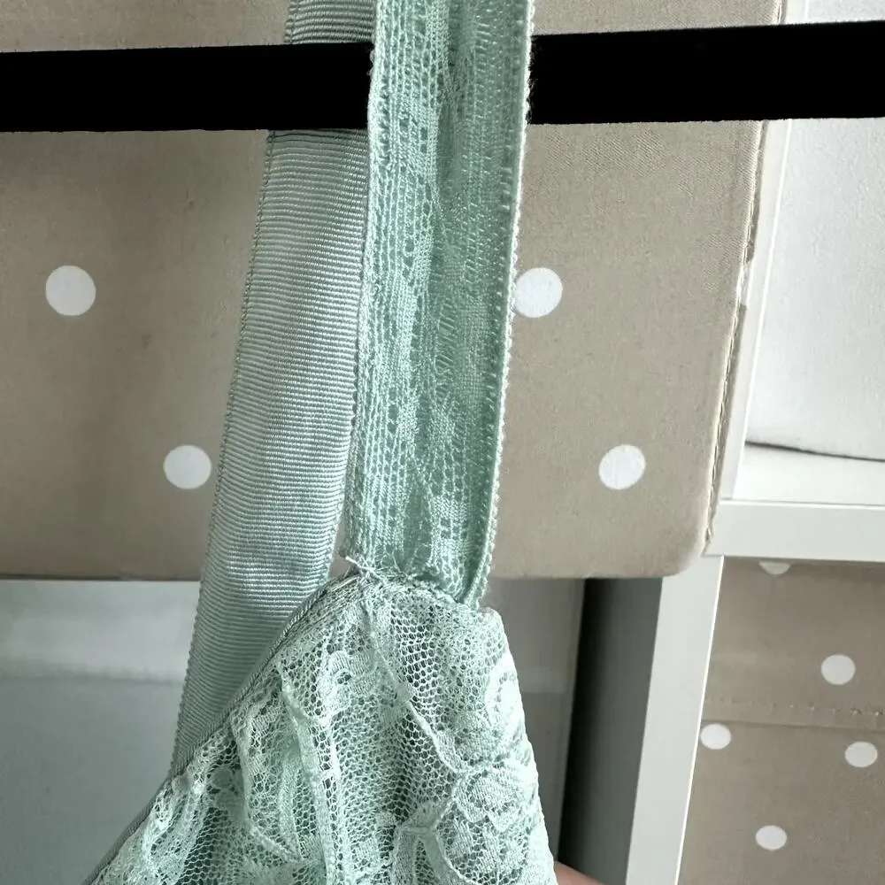 LoveShackFancy Sharelle Tulle Maxi Dress Gown Mint Green - Picture 5 of 9